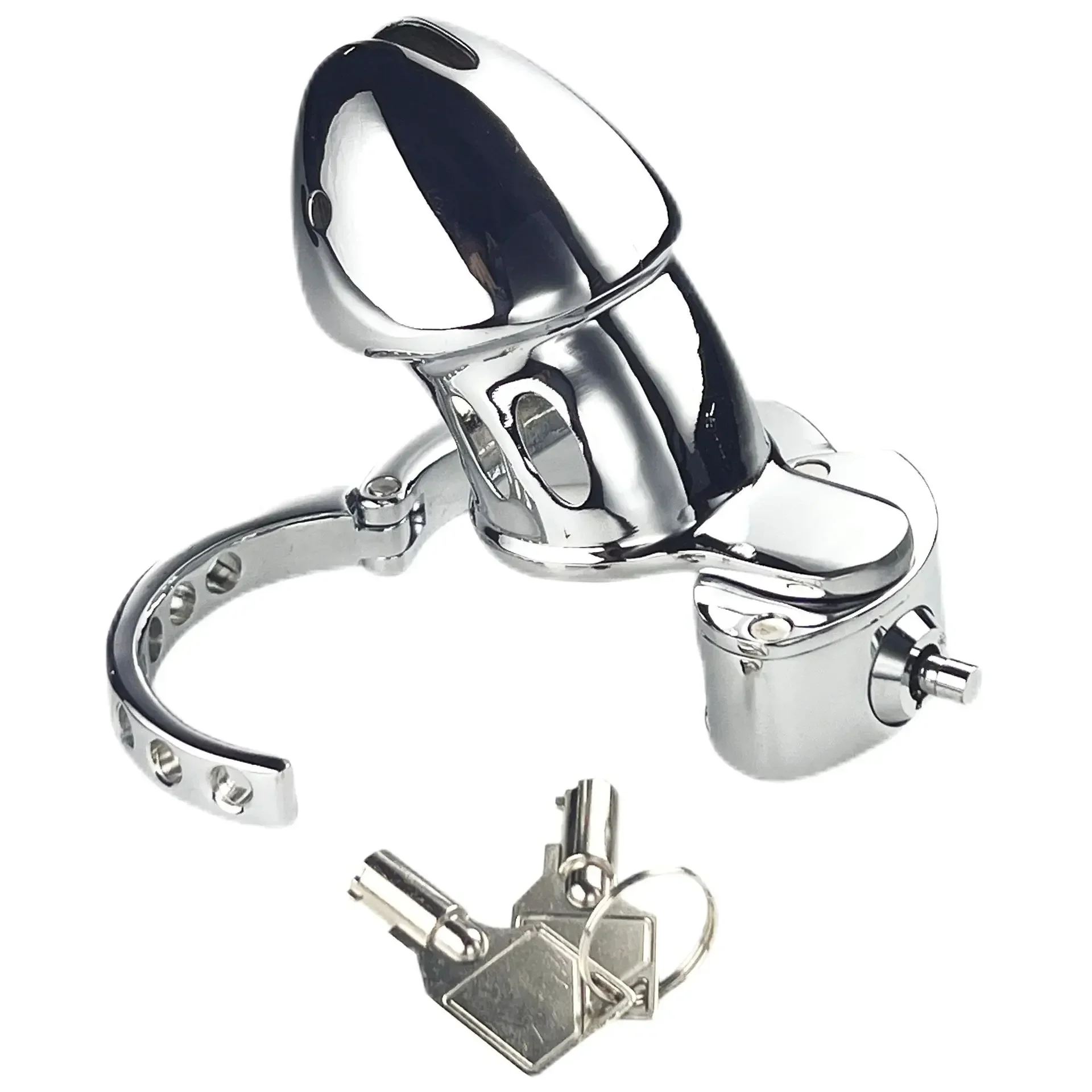 Penis Chastity Cage Chastity Lock Sex Toy Chastity Cage Accessory Penis Cock Ring Adjustable Male Metal Heavy Penis Cage Lock Bird Chastity Cage Cock Ring Slave Bondage Restraint Sex Toy Male