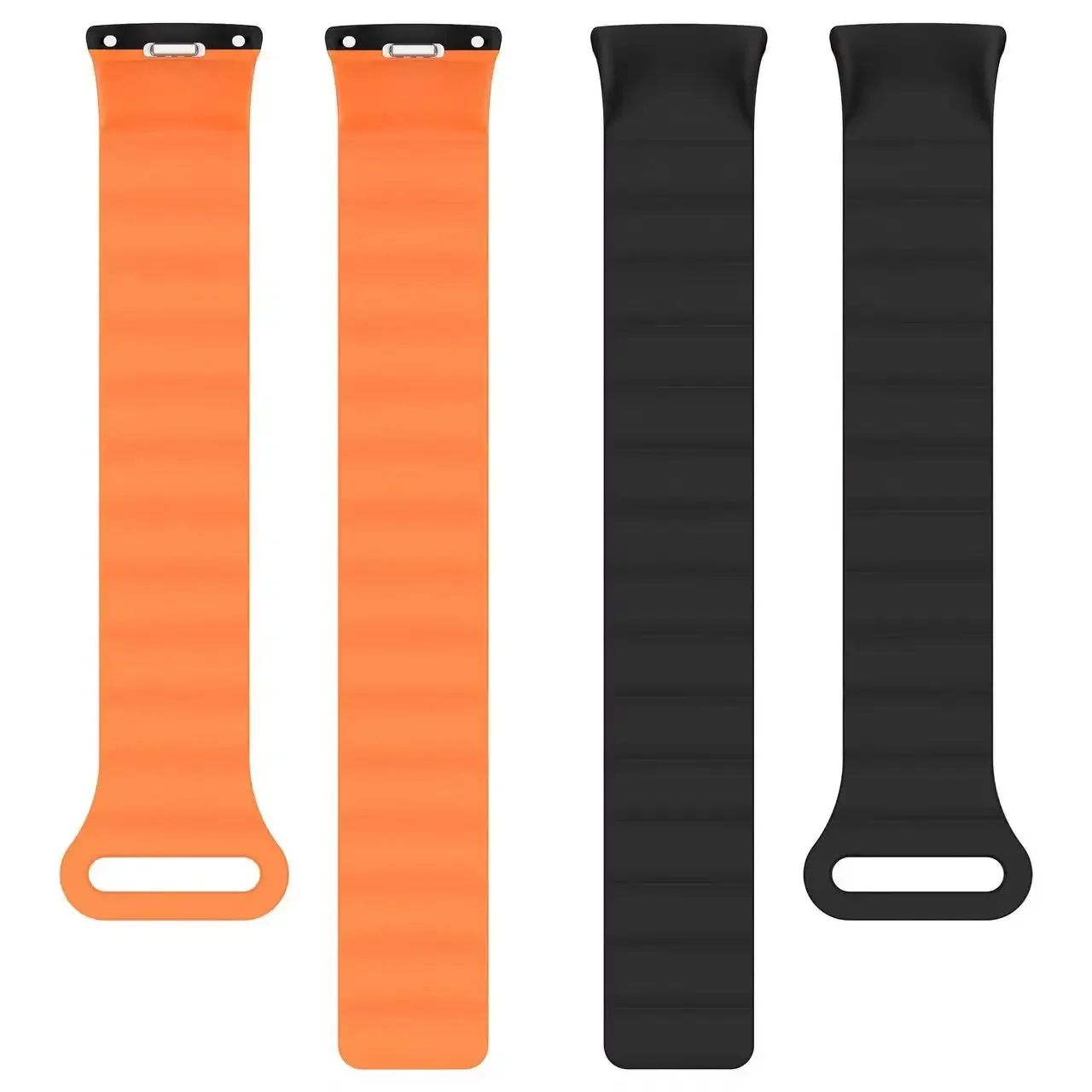 Magnetic Loop Silicone Strap for Sports Bracelet - Double Color Wristband Accessory