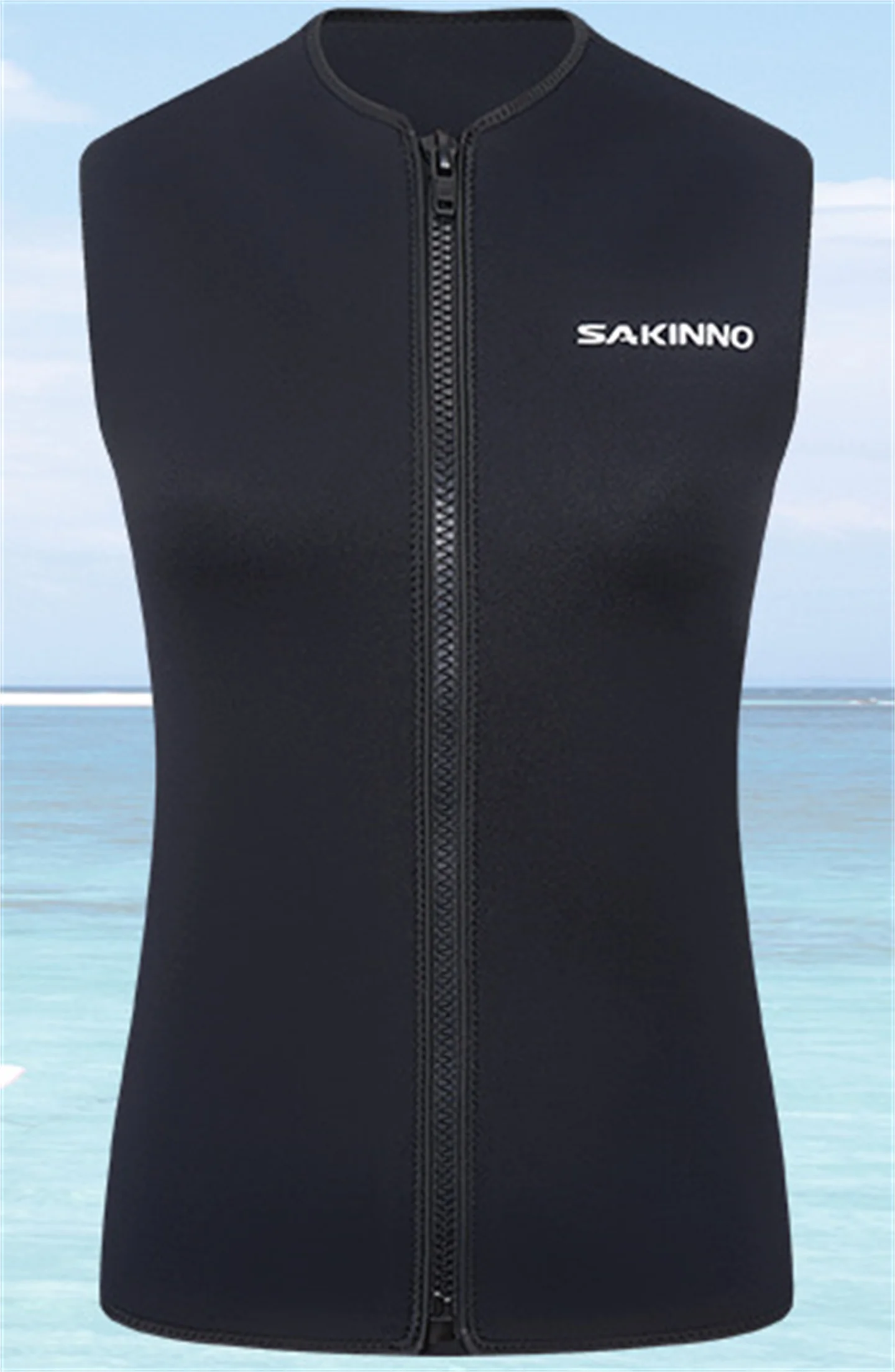 Description Picture 4 of itemSummer Men And Women's 3MM Neoprene Diving Vest Black Sleeveless Jacket Wetsuit Swimming Snorkeling Drifting Surfing Waistcoat