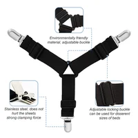 4Pcs Set Adjustable Bed Sheet Grippers Belt Fastener Bed Sheet Mattress Cover Blankets Quilt Holder Clips Organize Fixing clip 3