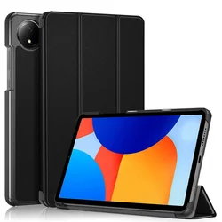 Cute Paint Magnetic Smart Leather Cover for 8.7-Inch Tablet - Kids Friendly (Black)