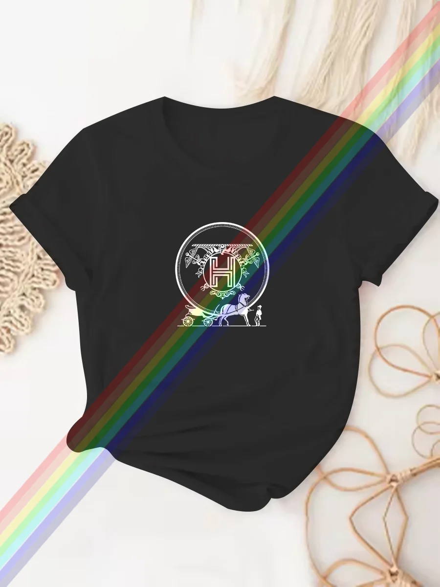 Luxury brand men's and women's T-shirts Summer cotton print street wear Oversized T-shirts unisex autumn and winter tops