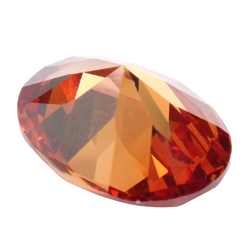 13x18MM 18.38CT Unheated Champagne Sapphire Diamond Oval Cut Loose Gemstone Diamond Jewelry Wedding Decorative Crafts 3