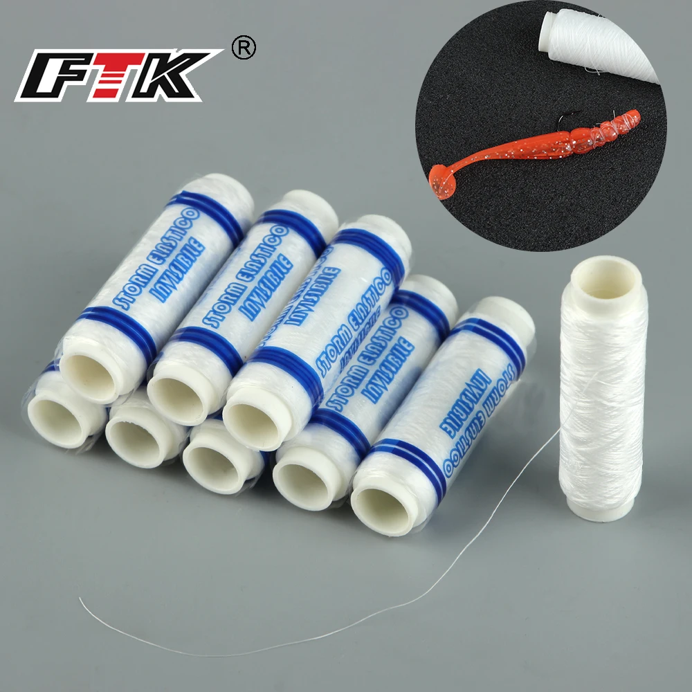 

FTK Elastic Nylon Bait Fishing Line Thread Sea Fishing Tying Material 0.2mm 250m Per Spool Stretchy Invisible Sea Fishing Line