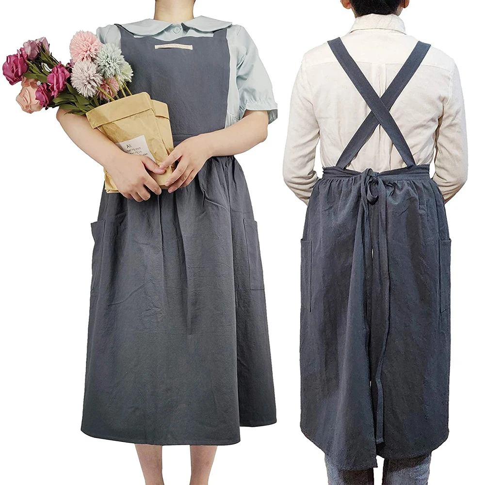 https://ae01.alicdn.com/kf/Sfdbe85a01bae45a0b3965611bc71ac90o/2022-New-Brief-Nordic-Wind-Pleated-Skirt-Cotton-Linen-Apron-Women-Girls-Vintage-Apron-Gardening-Works.jpg
