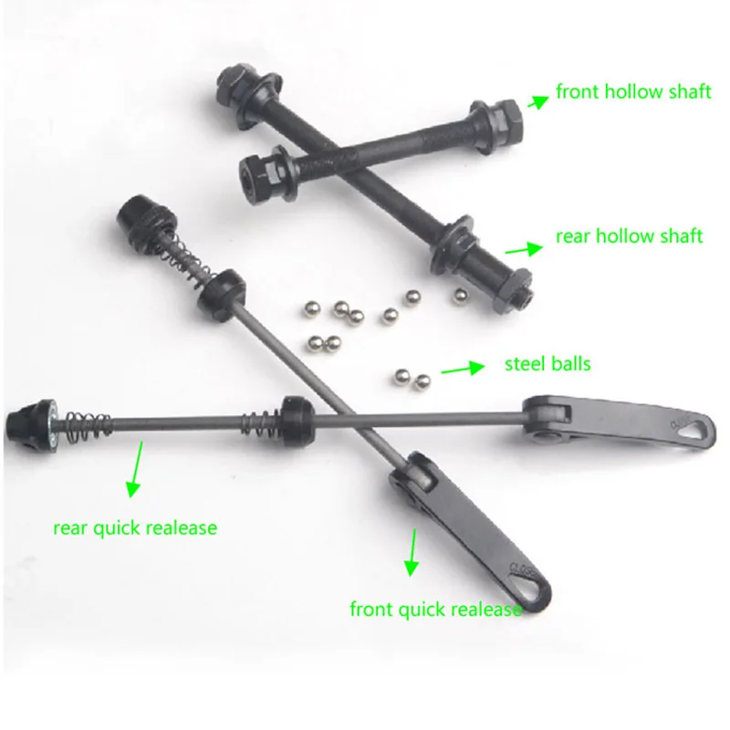 Bike skewer Quick Release Shaft hollow shaft Bicycle Front/rear Axle Mountain Bike Shaft Lever