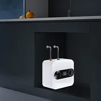 Chauffe-eau électrique 8L/2,11 gal, sortie supérieure, alimentation en eau chaude instantanée pour la maison, la cuisine et la salle de bain - 30-65 ° C/86-149 ° F, 220V 1