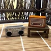 1:12 Dollhouse Miniature Retro Radio Ornament Audio Player Model Home Decor Toy Doll House Living Room Bedroom Accessories 4