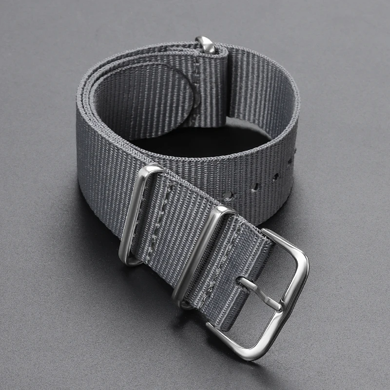 Versatile Nylon Braided Canvas Watch Strap - Army Sports Edition
