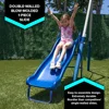 Outdoor Swing Set Outdoor Heavy Metal Toy Set, Suitable for Children's Slide 100 inches deep x 133 inches wide x 73 inches high 3