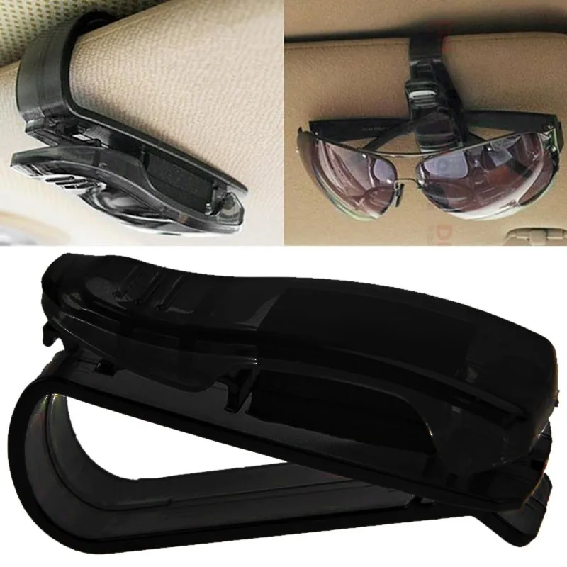 Car Auto Sun Visor Glasses Box Sunglasses Clip Card Ticket Holder Stand Fastener Pen Case Glasses Ticket Holder sunglasses clip sunglasses holder glasses holder eyeglass holder eyeglasses storage holder sun visor storage bag car visor storage bag rubber glasses holder