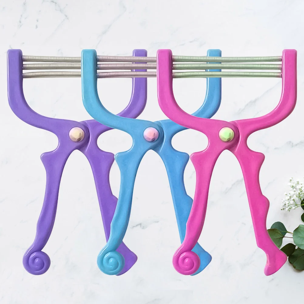 

Upper Lip Hair Removal Spring Eyebrow Razor Portable Face Tool Threading Machine Facial
