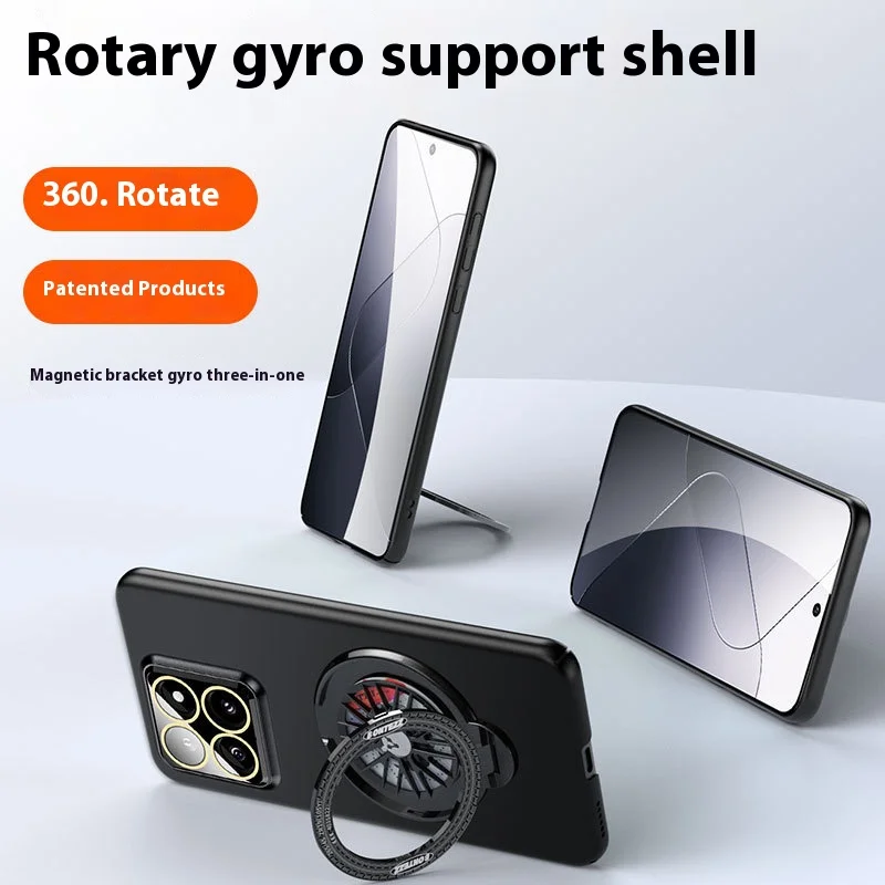 Magnetic Suction Rotating Decompression For Xiaomi 14 14Pro Redmi K70 K70Pro Anti Drop And Shock-absorbing Protective Case
