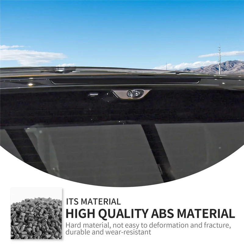 AMEXIAOXU 3번째 브레이크 라이트 커버 스모크드, 지프 그랜드 체로키 2021-2024용, 후면 세 번째 브레이크 램프 가드 트림 외부 교체품