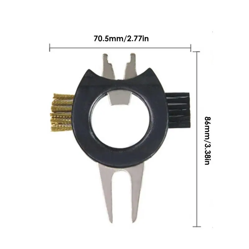 Golf Divot Repair Tool Multifunctional Golf Repair Tool Bottle Opener Magnetic Ball Marker With Shoe Nail Remover Pitch Groove