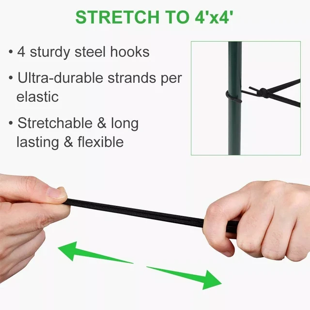 Sátor Növényi Támogató Rácsháló Háló Kerti Rácsos Gyümölcsfa Védő Rugalmas Mászó Növények Nettó Hidroponika Nő - Image 5