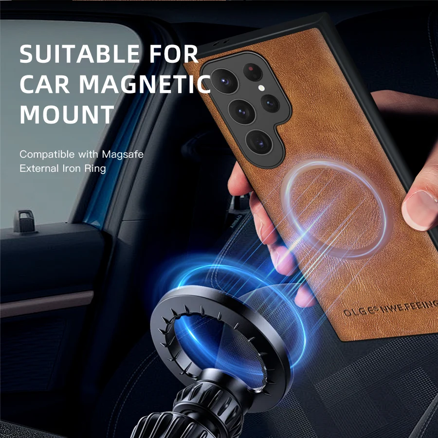 Leather Silicone Phone Case - Luxury Design Cover
