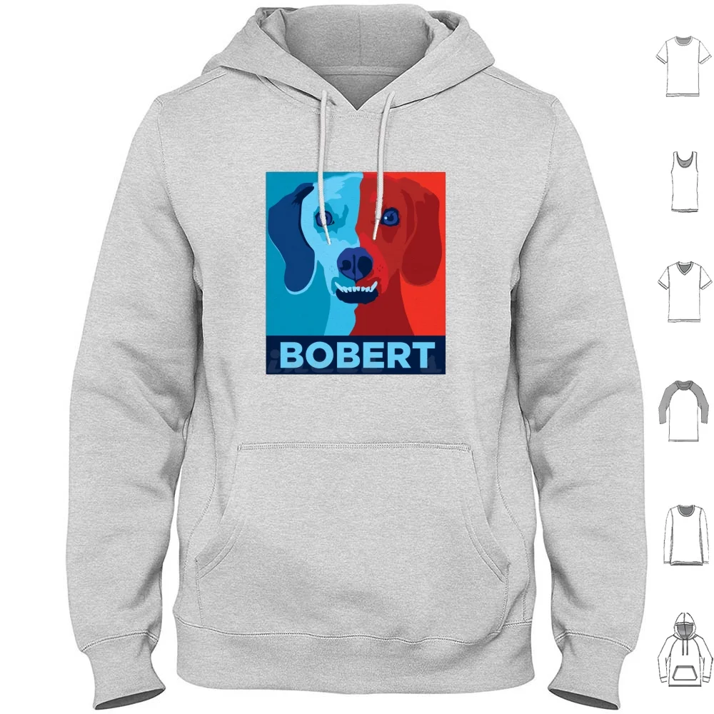 Vota Per Bobert Felpe Con Cappuccio Manica Lunga Beagle Dog Hound Pet Animal Basset Hound Pug Pugle Cute Puppy