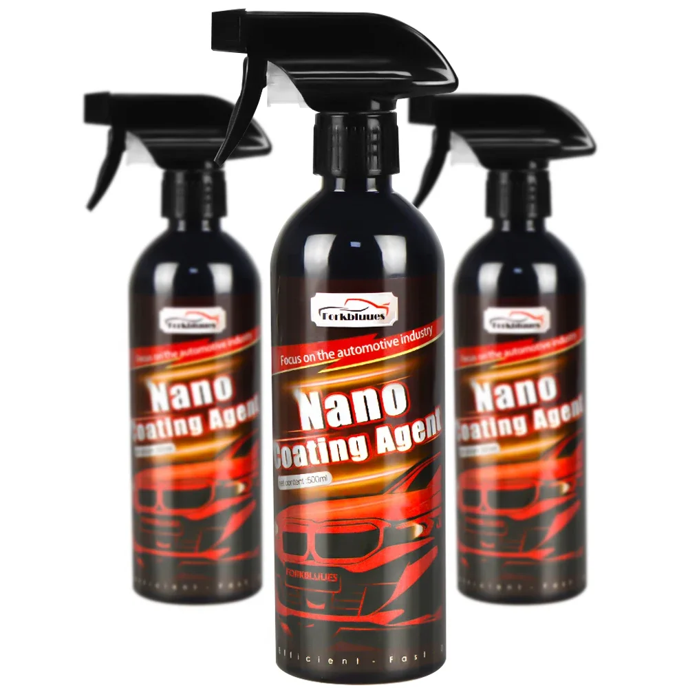 Auto Paint Coating Spray 10H Ceramic Car Coating 500ML 9H Nano Liquid Glass Plated Crystal Hydrophobic Waterproof Polishing Paint Hardness Car Polish Wax