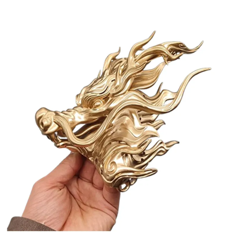 Resin Xianxia Crown For Men TV Movie Dragon Crown Ancient Emperor Hair Decoration Warrior Cosplay Accessory