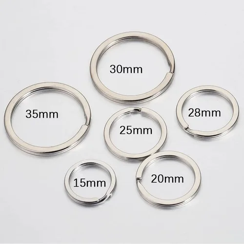 스테인레스 스틸 스플릿 키 링, 1.5x25mm 점프 링, 금속 후크 링, DIY 핸드메이드 주얼리 액세서리, 20 개 3
