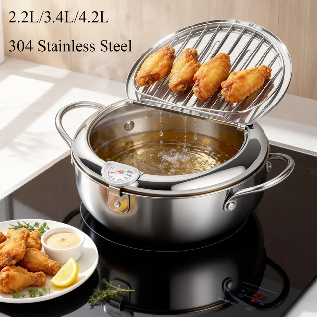 Stainless Steel Deep Fryer Pot 1