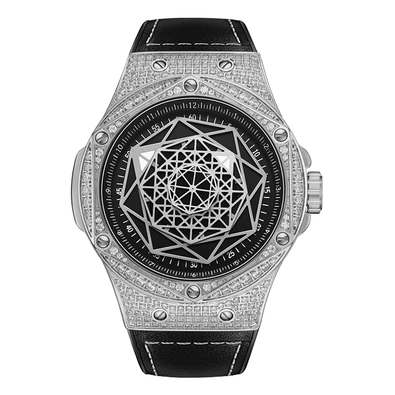 

HANBORO Men Automatic Watch 43MM Luxury Watches Fashion Mechanical Wristwatch Sport 50M Waterproof Luminous Hands Sport