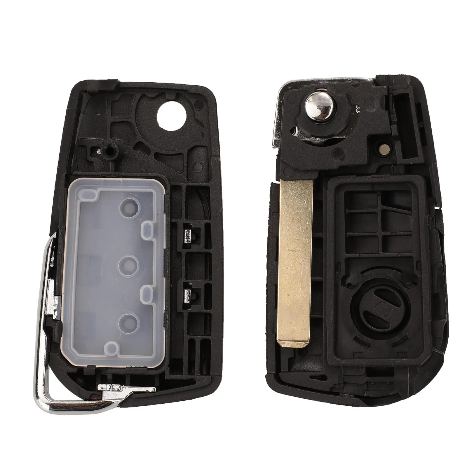 Jingyuqin Flip Folding Smart Car Key Shell Case with 2/3/4 Buttons