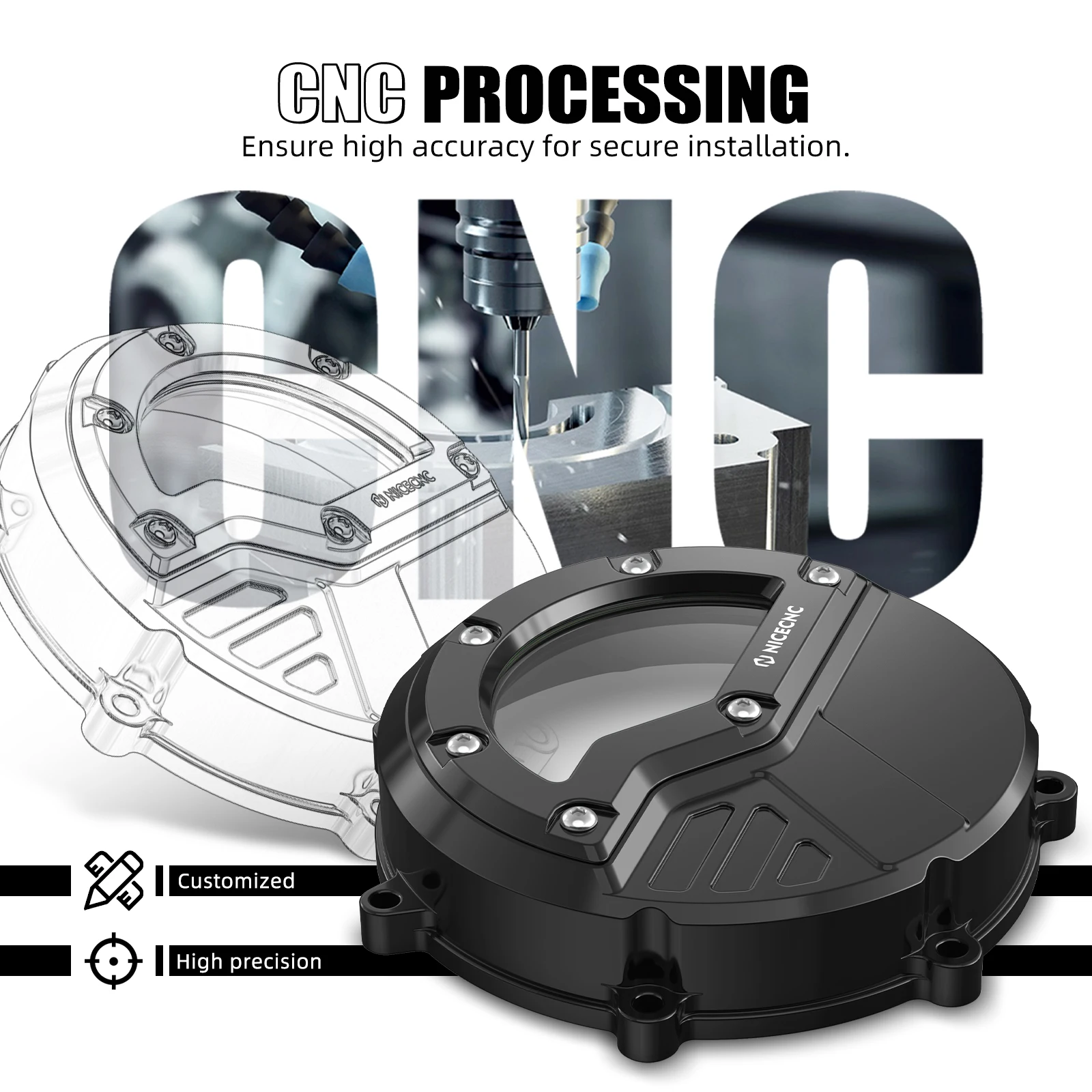 Für KTM 990 Adventure S 2006–2008 NICECNC Motorklare Kupplungsdeckel 950 Duke Adventure S990 ADV R 990 SMR SMT LC8 Adventure – Detail 14