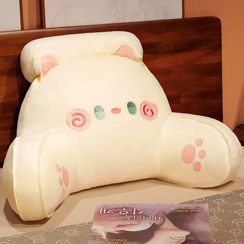 2025 Cartoon Bedside Cushion Sofa Backrest Detachable Washable Lumbar Support Neck Pillow Dorm Chair Bed decoration maison