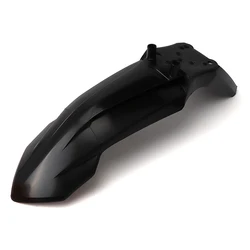 Universal Motorcycle Front Fender Mudguard - Durable Plastic Plate for Motocross and Off - Road Bikes (Black)