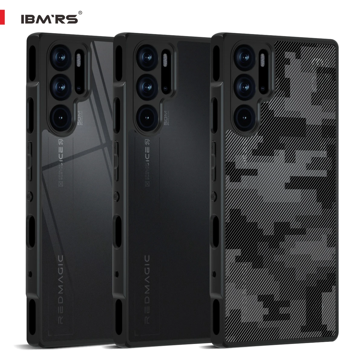 

IBMRS [Anti-Scratch Dual Coating] for nubia Red Magic 9 Pro/9 Pro+ Case, Camo matte Clear Protective Cover