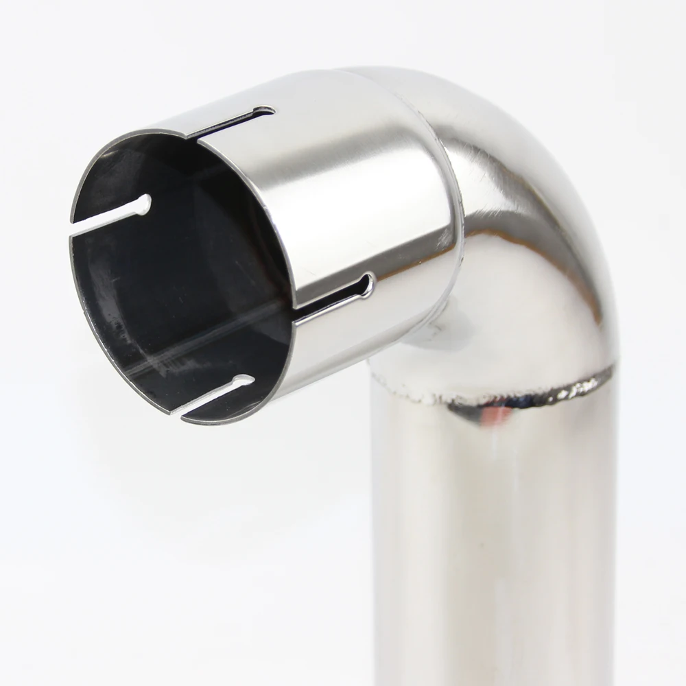 304 Stainless Steel Bend 90-degree Single-side Slot 54mm 66mm 73mm 79mm Connecting Pipe Fittings
