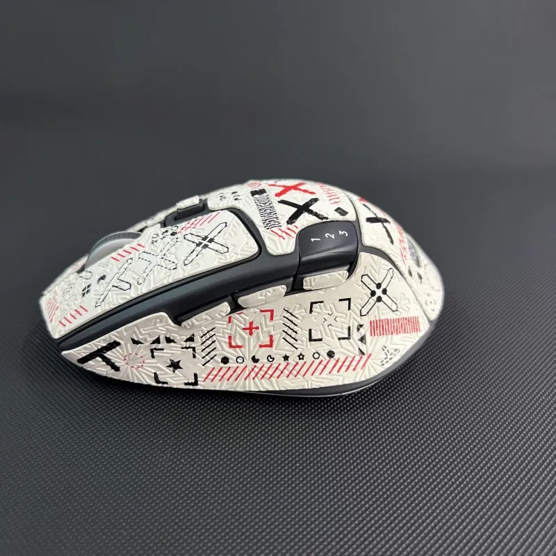 마우스 그립 테이프 스케이트 Logitech M720 Professional Non Slip Lizard Skin Suck Sweat Pad 용 수제 스티커