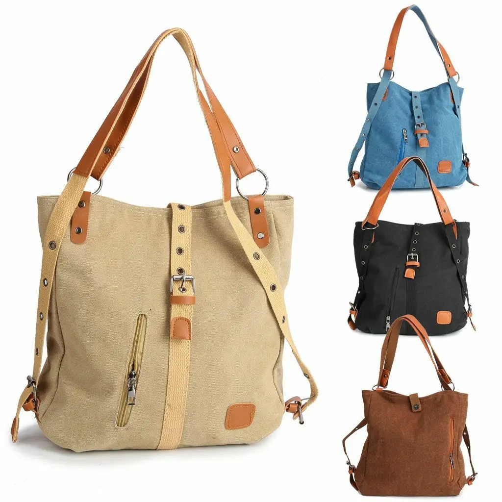 

Anti-Theft Large Women Handbag Shoulder Bags Tote Purse Canvas Lady Messenger Hobo Bag Cross-Body Lady Bag