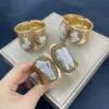 Vintage Natural Baroque Pearl Bracelet Fashion Light Luxury Open Bracelet Accessories For Women 1