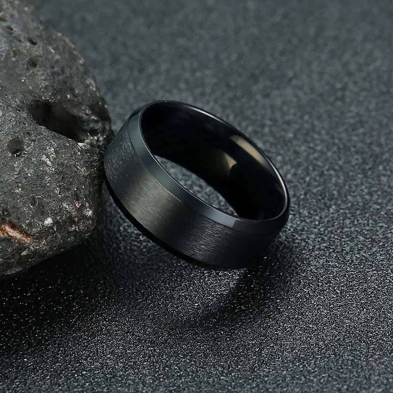 Men Casual Titanium Steel Rings Size 5-14 Women Children Simple Rings 5 Colors 1 Piece wedding rings finger rings womens ring jewelry rings ring jewelry signet ring couple rings cubic zircon ring cross rings round rings