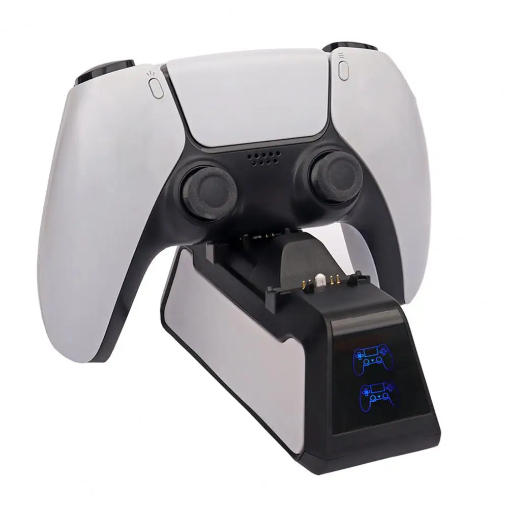 Controller Antiscivolo Base Di Ricarica Gamepad Base Di Ricarica Dual Base Type-C Ricarica Rapida Controller Di Gioco Dock Di Ricarica Per Ps5