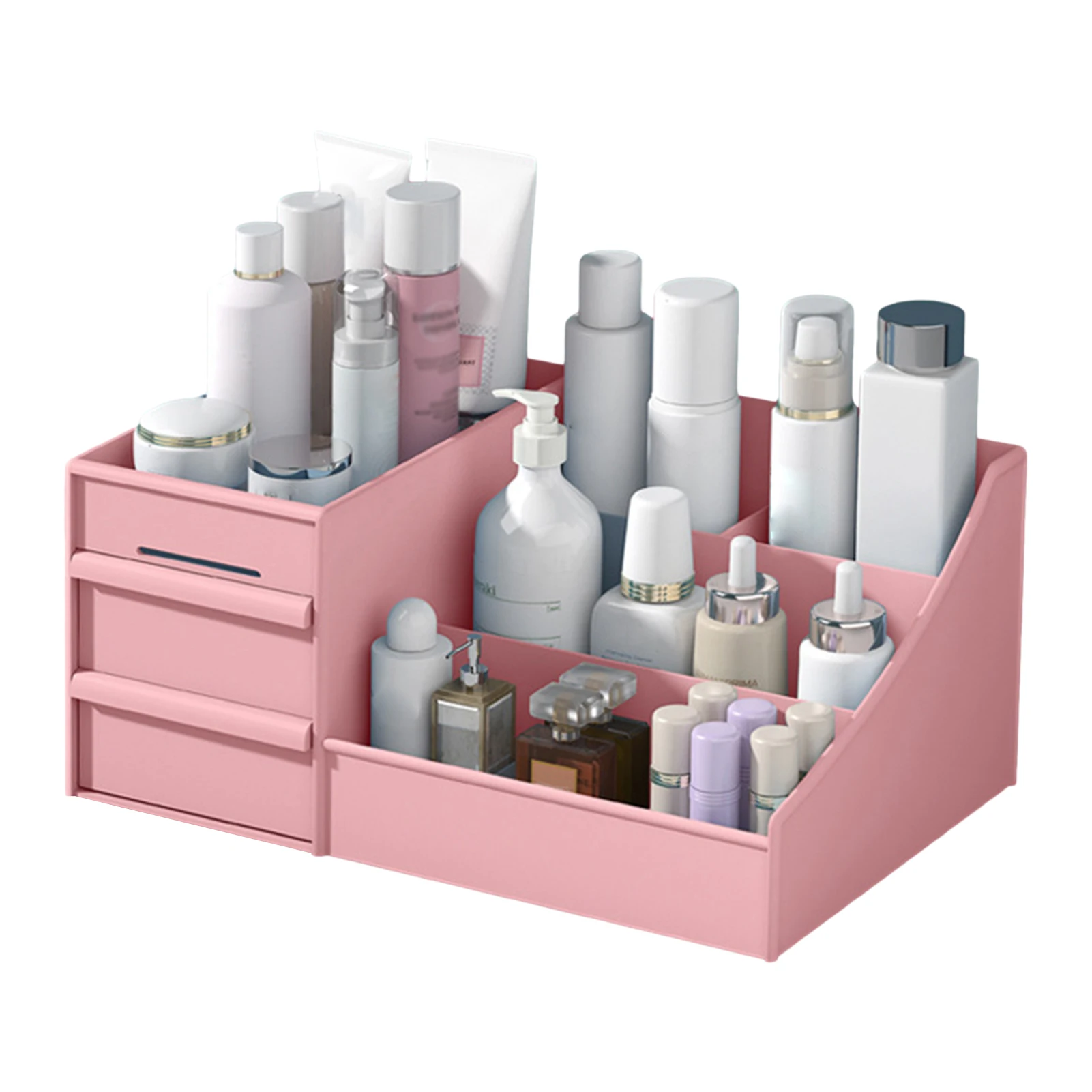 New Makeup Organizer for Cosmetic Large Capacity Cosmetic Storage Box Desktop Jewelry Nail Polish Makeup Drawer Container 
