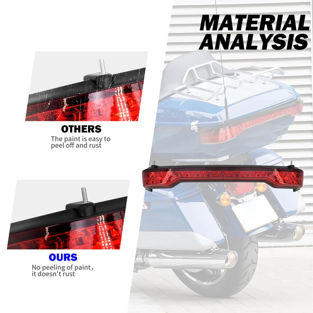 Luce Posteriore LED Per Harley Electra Glide - Tour Pack Con Freno E Indicatori - Foto 10