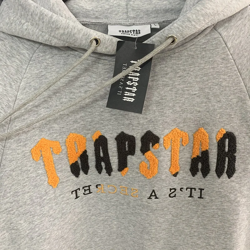 Orange Schwarz Bestickt Trapstar Baumwolle Hoodies Mit Kapuze Mode  Sweatshirts Männer Frauen Hip Hop Casual Paare Tragen - AliExpress