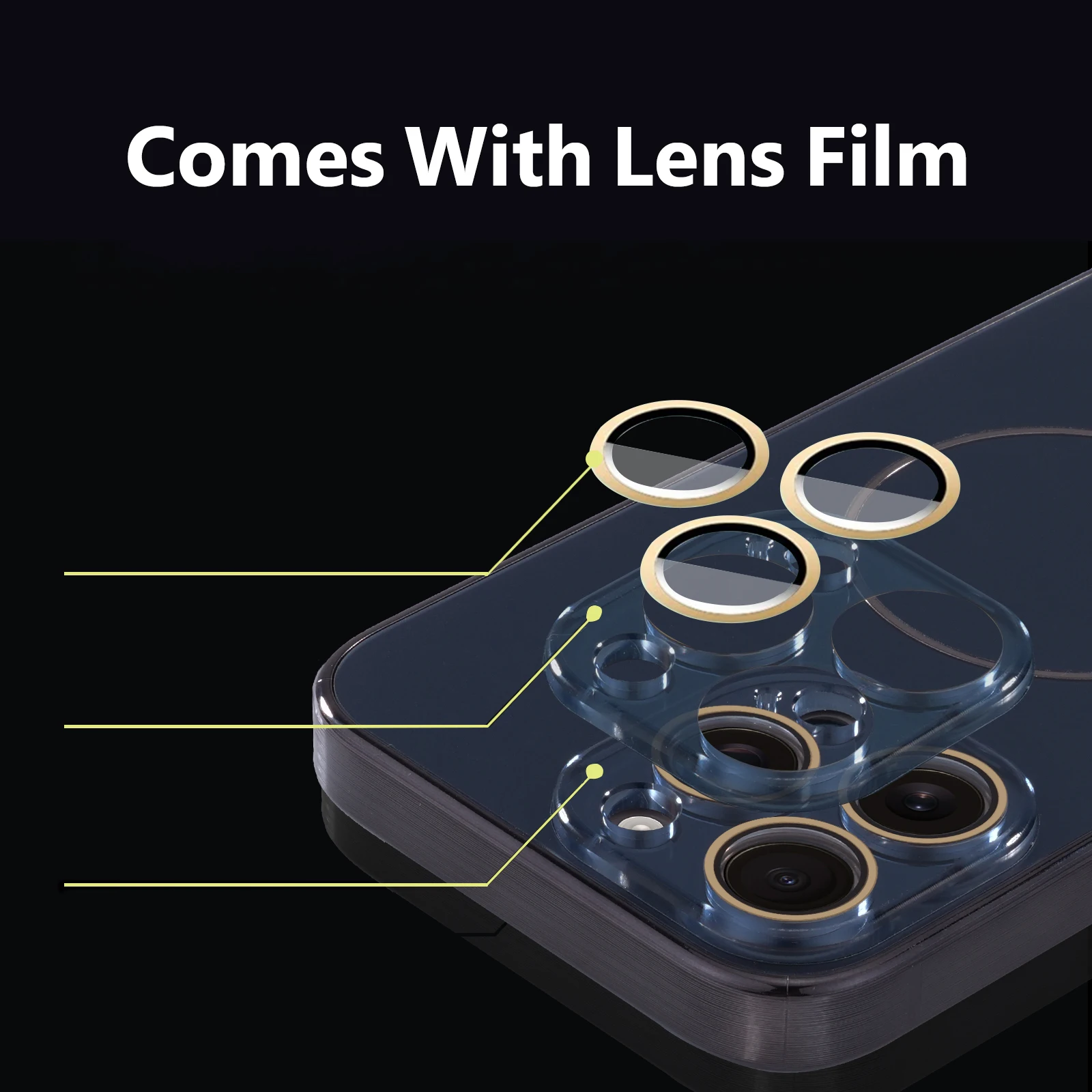 Luxury Magnetic Shockproof Phone Case with Lens Protection and Electroplated Design