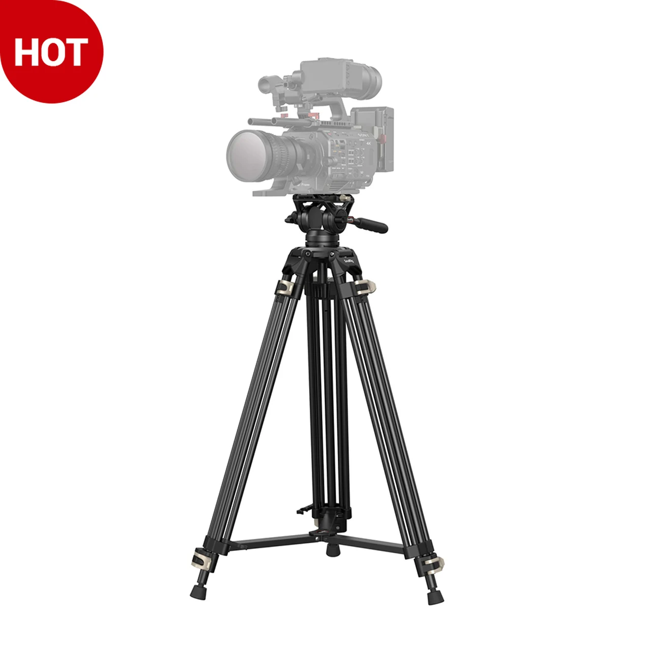 SmallRig Heavy Duty Fluid Head Tripod AD-01 3751 Universal quick release plate Aluminum Alloy Manfrotto camera fluid head