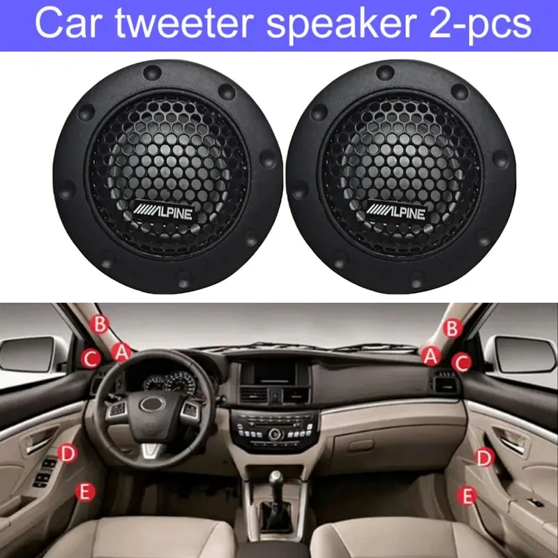 S30 180W Car Stereo Speakers Music Soft Dome Balanced Car Tweeters