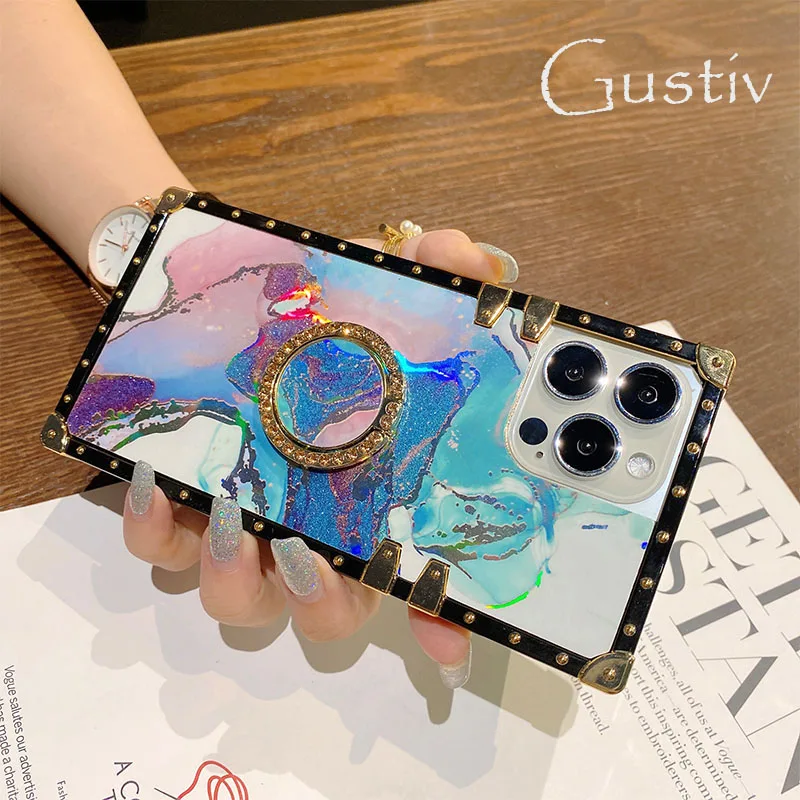 

Square Case for Samsung Galaxy S23 Ultra S22 Plus S21 S20 FE 5G Luxury Glitter Quicksand Soft Cover For Samsung S10 S9 S8 Plus