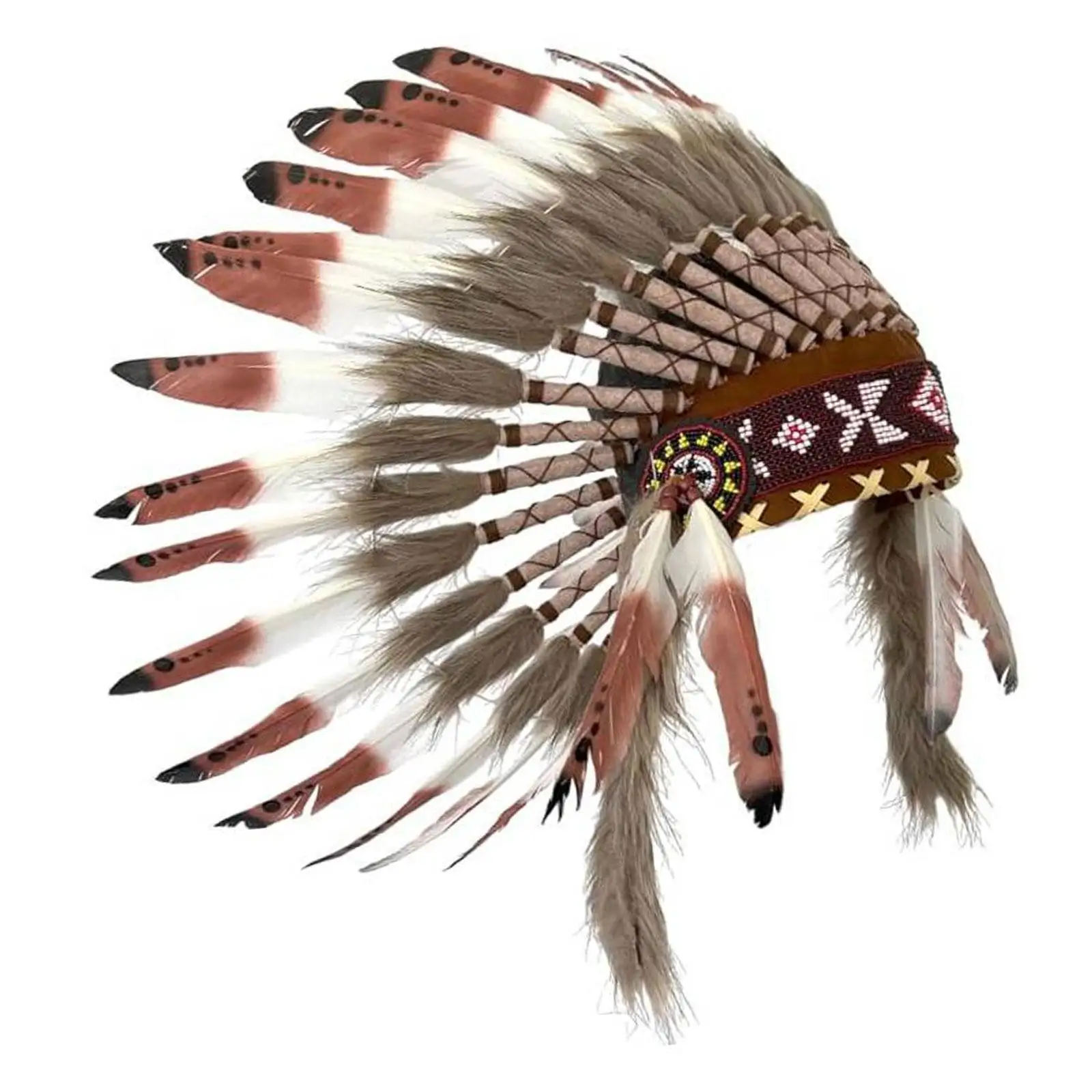 Chief Indian Hat Headband for Stage Performance Dance Show Cosplay Party
