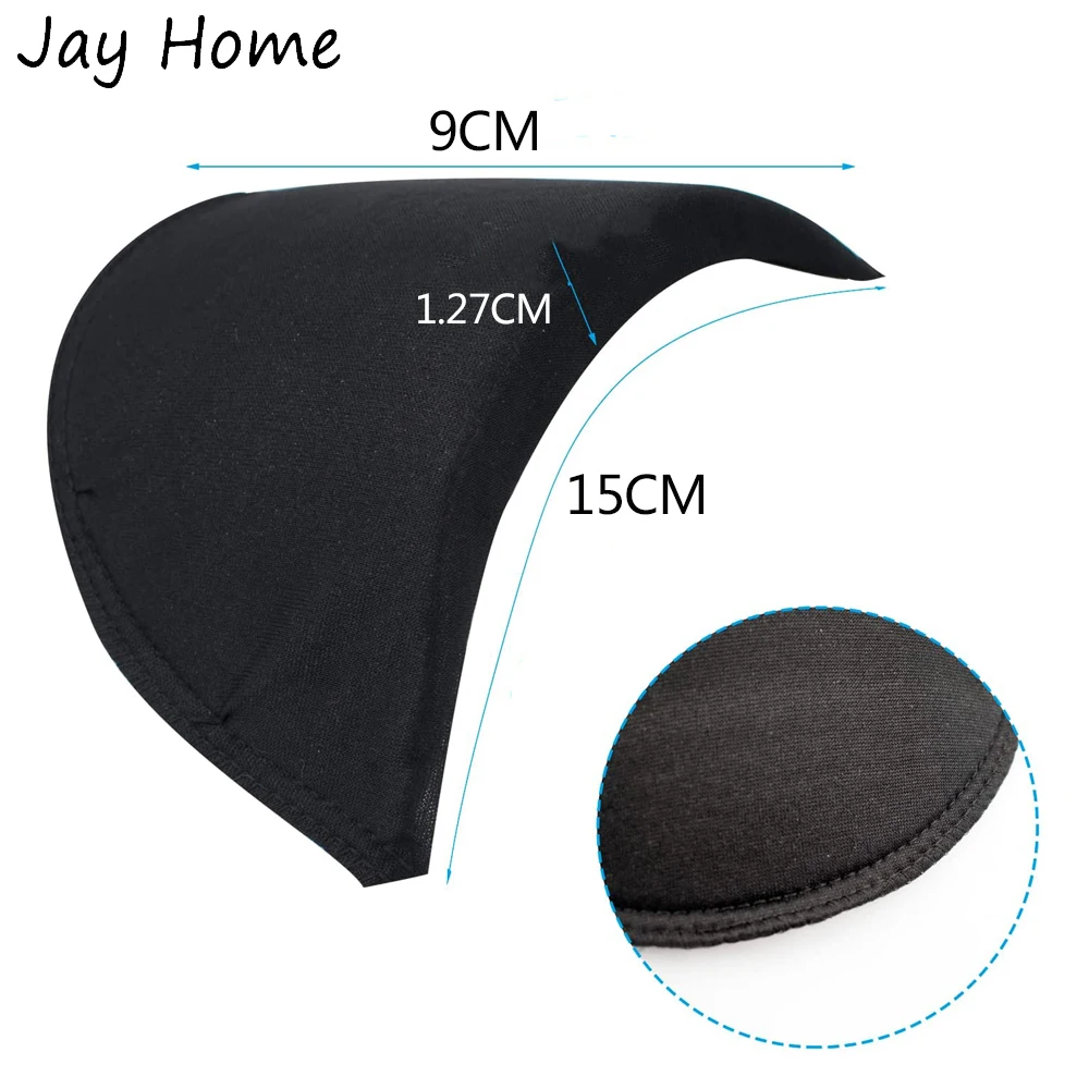 4 Pairs Foam Shoulder Pads Set Polyester Pad for Women Men Teens Sewing Accessories Clothes Set-in Shoulder Pads