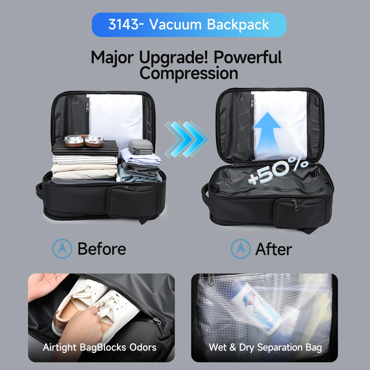 Laptop Compression Backpack 3