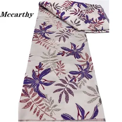 2024 High Quality Lace French Nigerian Jacquard Lace Fabric African Brocade Lace Fabric For Sewing Women Wedding Party Dresses