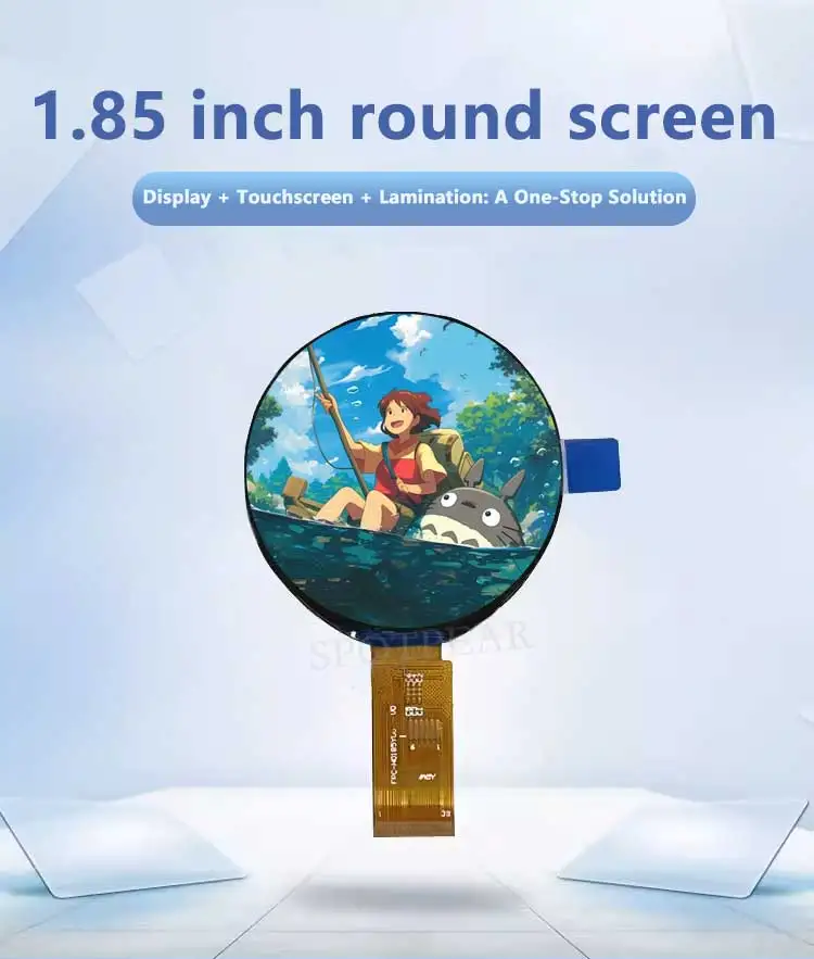 1.85인치 원형 터치 스크린 QSPI 360*360픽셀 CST816T ST77916 에코이어용 ESP32 S3 개발 보드용